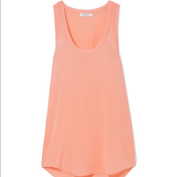 Equipment Mel Washed-silk Tank Peach - Picture 6 of 10
